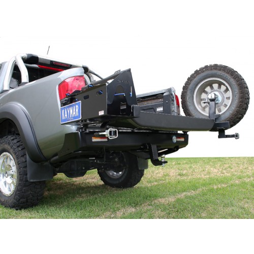 Kaymar Rear Bar for Nissan Navara D23 NP300 with RH Tyre Carrier & LH ...