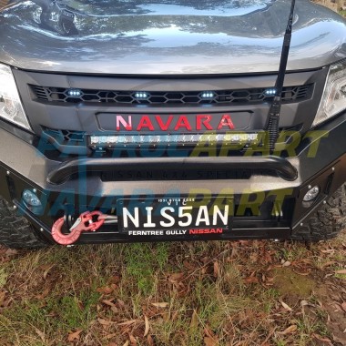 Grille with Red Lettering Logo LED DRL for D23 NP300 Nissan Navara