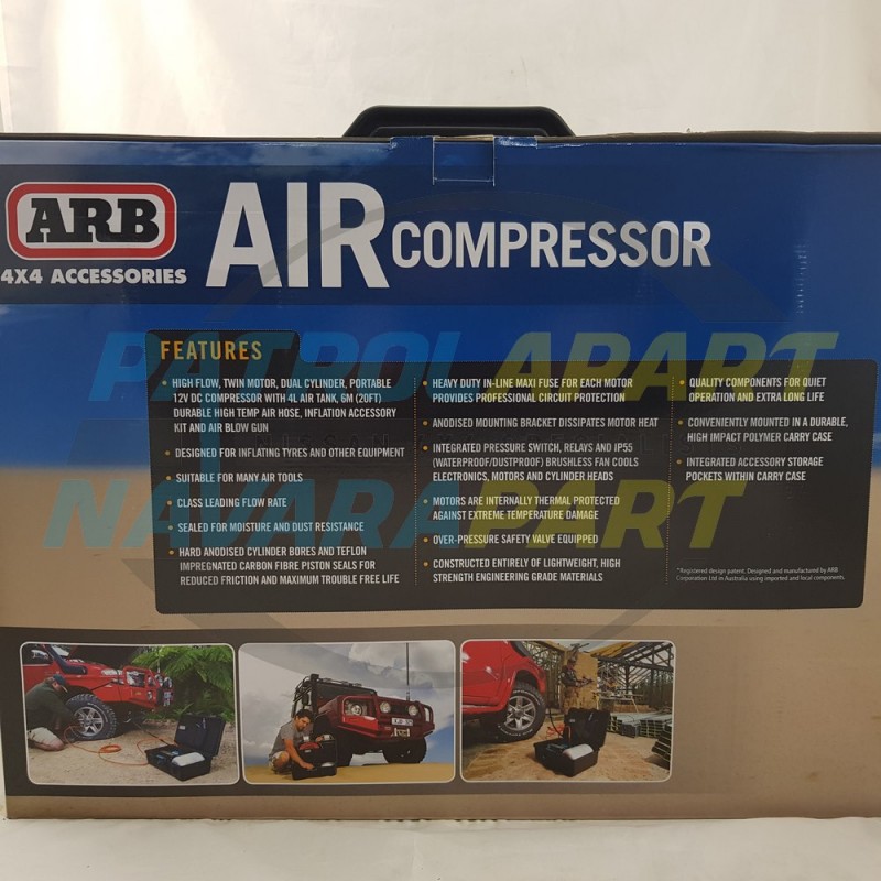 ARB Compressor Kit Twin Motor Portable with Tank 12V Max Performance