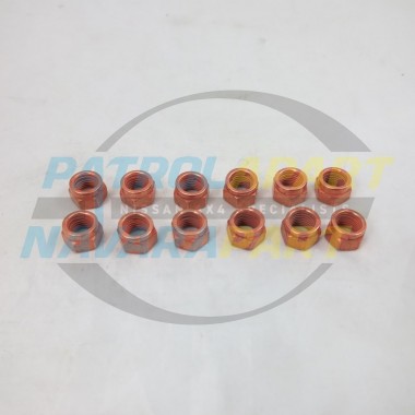 Copper Locking Nut M10 for Nissan Navara D22 D40 ZD30 YD25