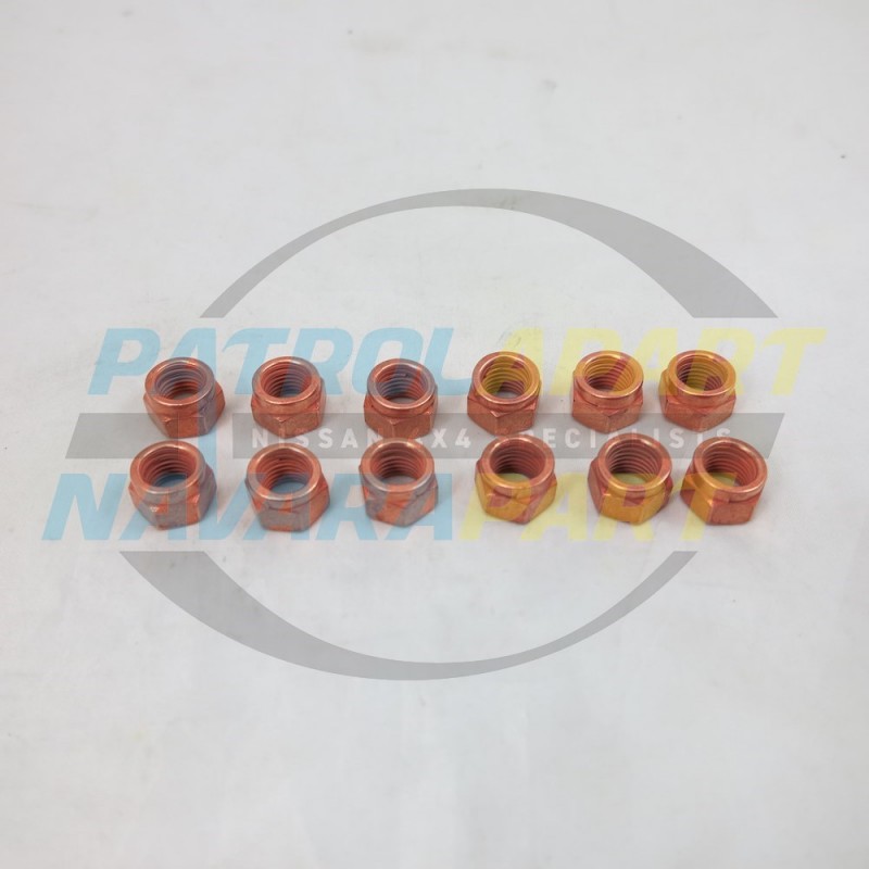 Copper Locking Nut M10 for Nissan Navara D22 D40 ZD30 YD25