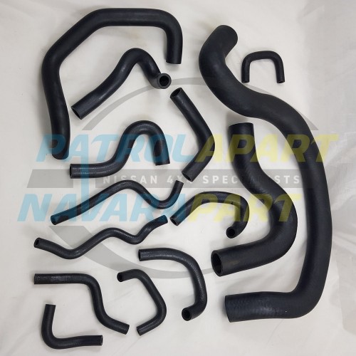 Radiator & Heater Cooling Hose Kit for Nissan Navara D22 YD25 14pc