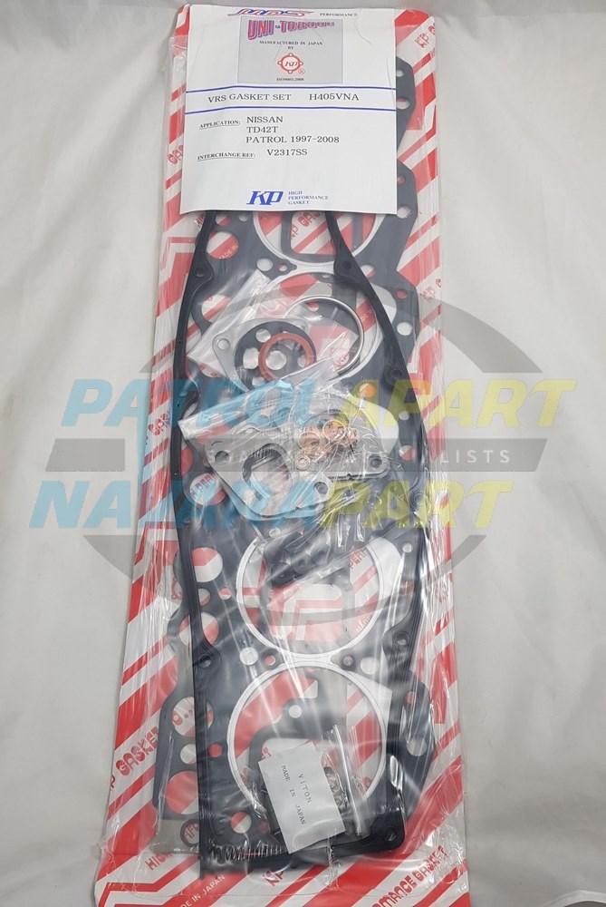 KP Japanese VRS Gasket Set Suit Nissan Patrol GU Turbo TD42t TD42ti