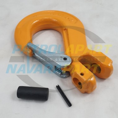 Winch Recovery Yellow Hook Large with Pin suit Warn, VRS, Runva, Carbon Winches