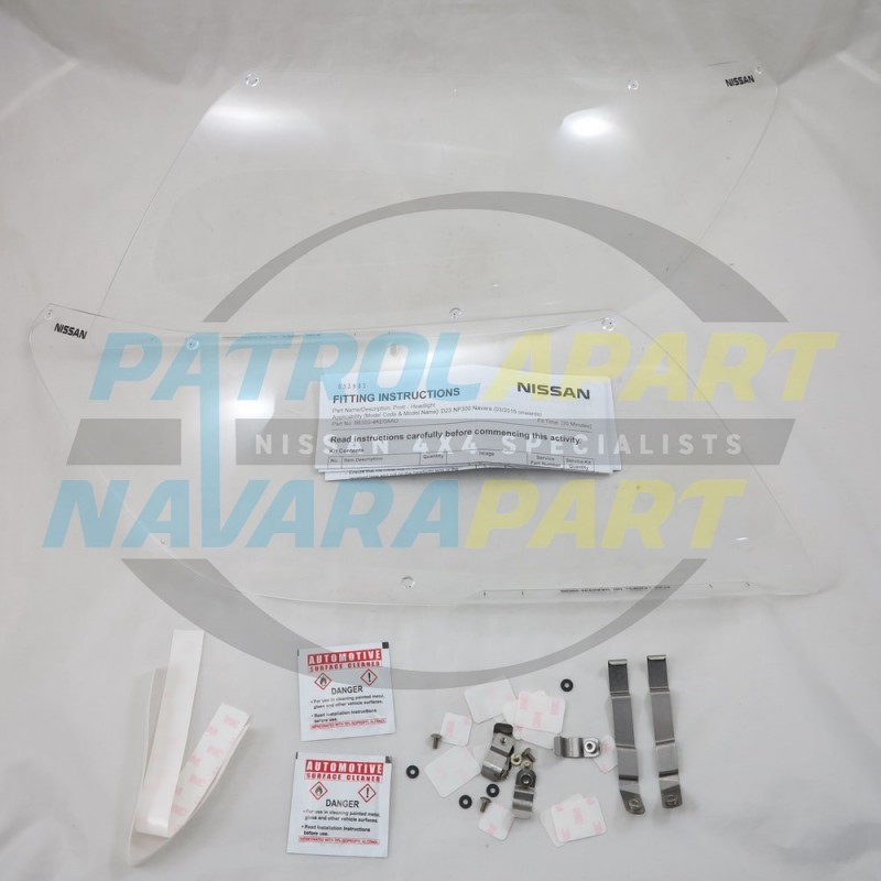 Genuine Nissan Navara D23 NP300 Headlight Cover Protectors PAIR