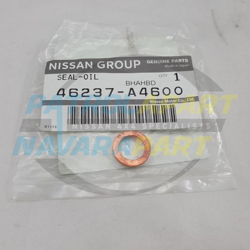 Nissan Navara D22 D21 D40 NP300 Genuine Copper Washer - Rubber Brake Hose to Caliper