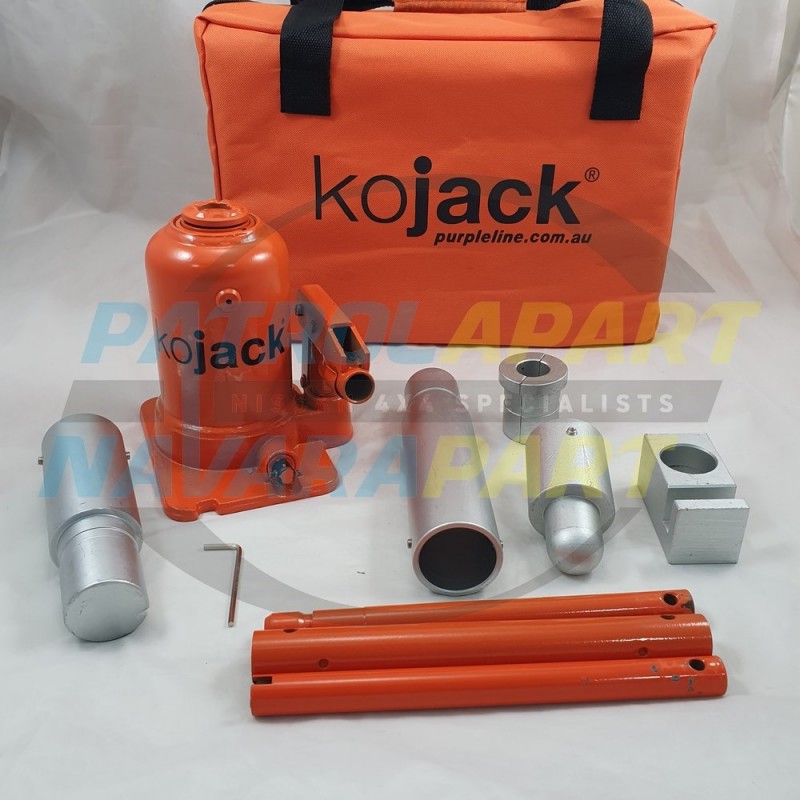 KO Hydraulic Bottle Jack High Lift 750mm 5 Piece for 4x4 4wd Caravan