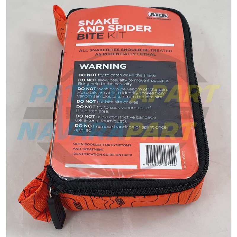 ARB First Aid Kit Hi Vis for Snake Bite with Treatment Guide