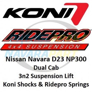 3n2 Suspenion Kit for Nissan Navara D23 NP300 Koni Shocks Ridepro Springs