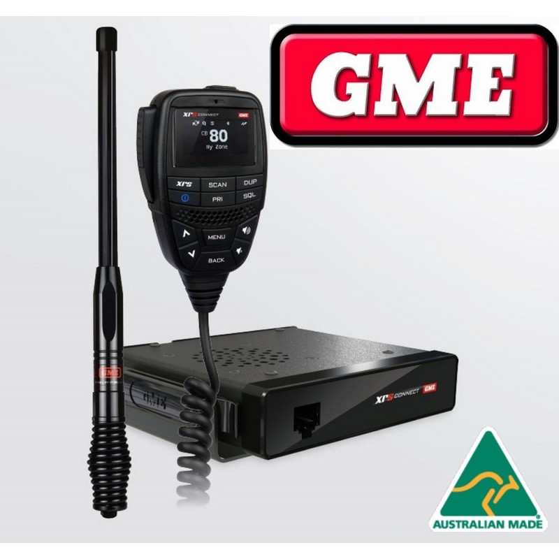 GME XRS Connect 370C Compact UHF CB Radio with Bluetooth 4WD PACK