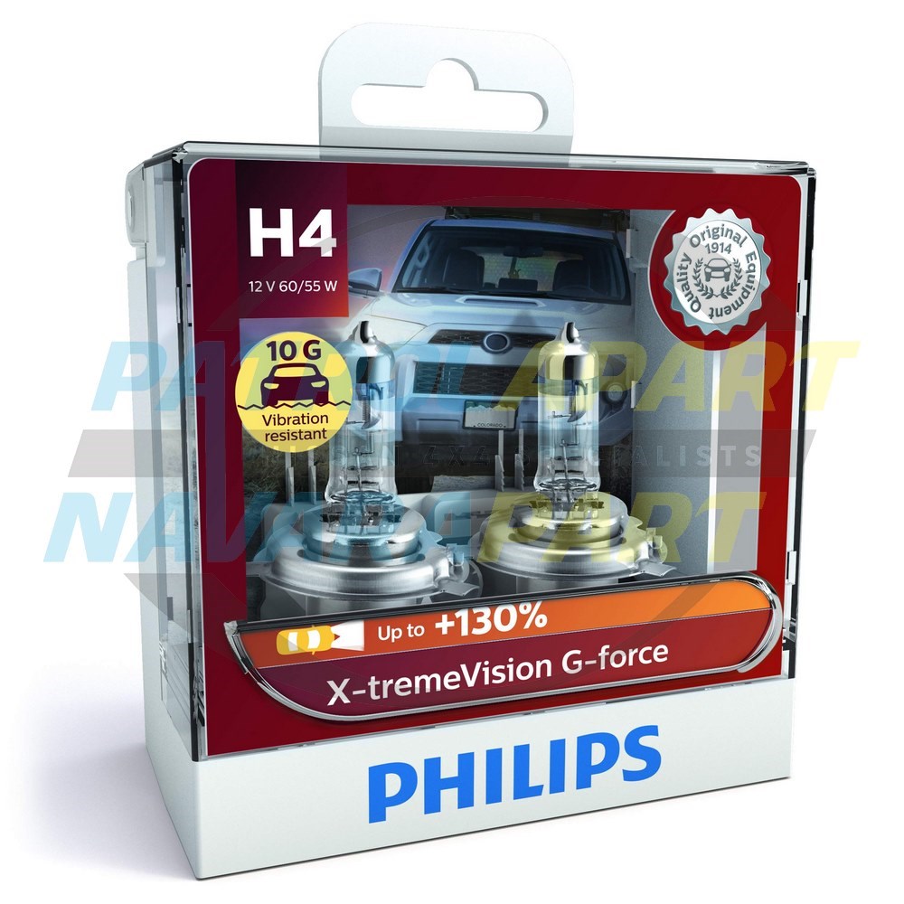  Philips X-treme Vision +130% Headlight Bulbs (Pack of