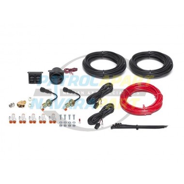 Dual Digital Gauge & Pneumatic Switches Air Bag Pump up Kit to suit a wide range or vehicles