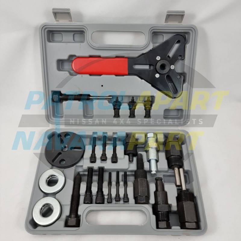 A/C Air Conditioning Compressor Clutch Removal Tool Kit 23 piece for Nissan Navara