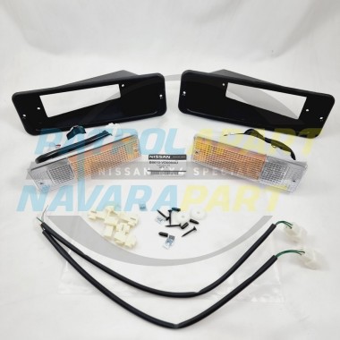 Genuine Nissan Patrol D22 D40 Steel BullBar Indicator Complete Light Kit