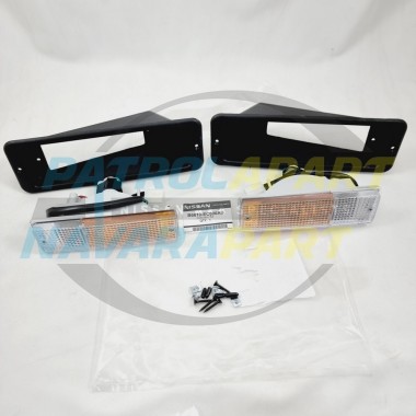 Genuine Nissan Patrol D22 D40 Steel BullBar Indicator Complete Light Kit