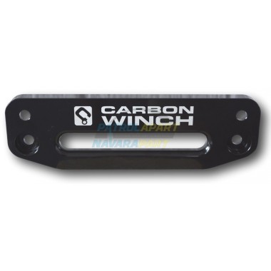 Carbon Winch Multi Fit 20mm Offset or Standard Alloy Black Fairlead