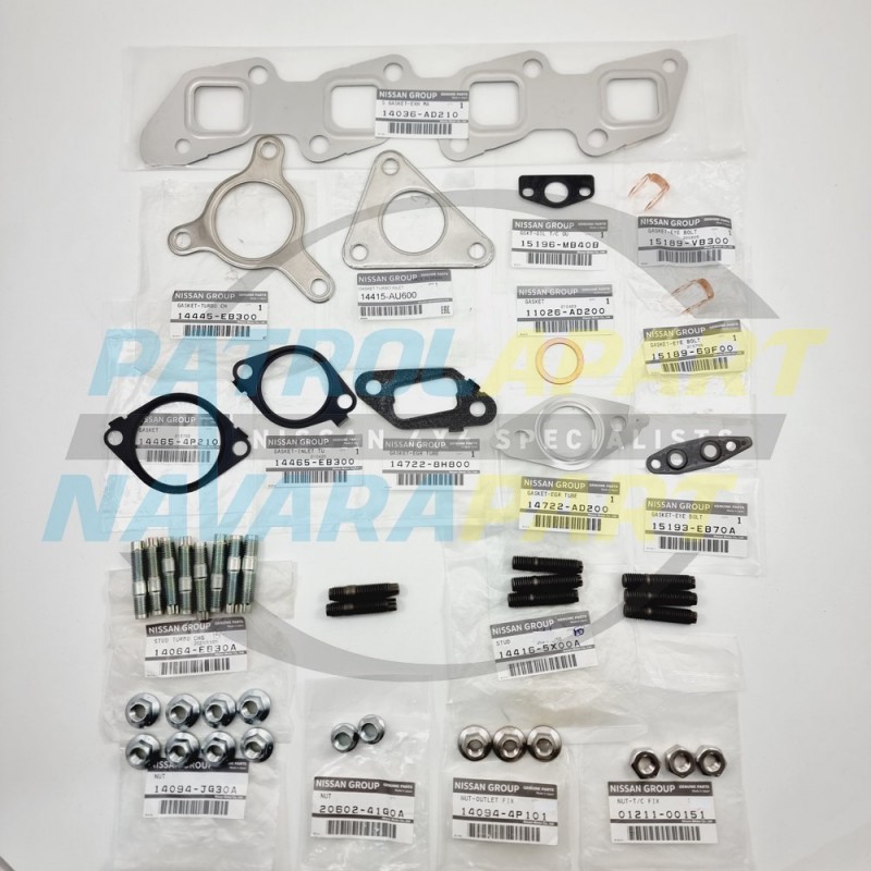 Genuine Nissan Navara D40 R51 YD25 2005-2006 Manifold Replacement Kit Studs / Nuts / Gaskets