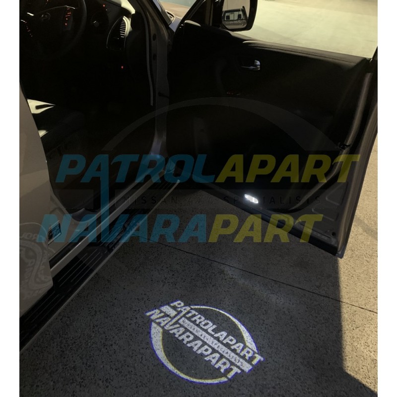 Door Light Illumination Navarapart Emblem PAIR for Nissan Navara D23 NP300