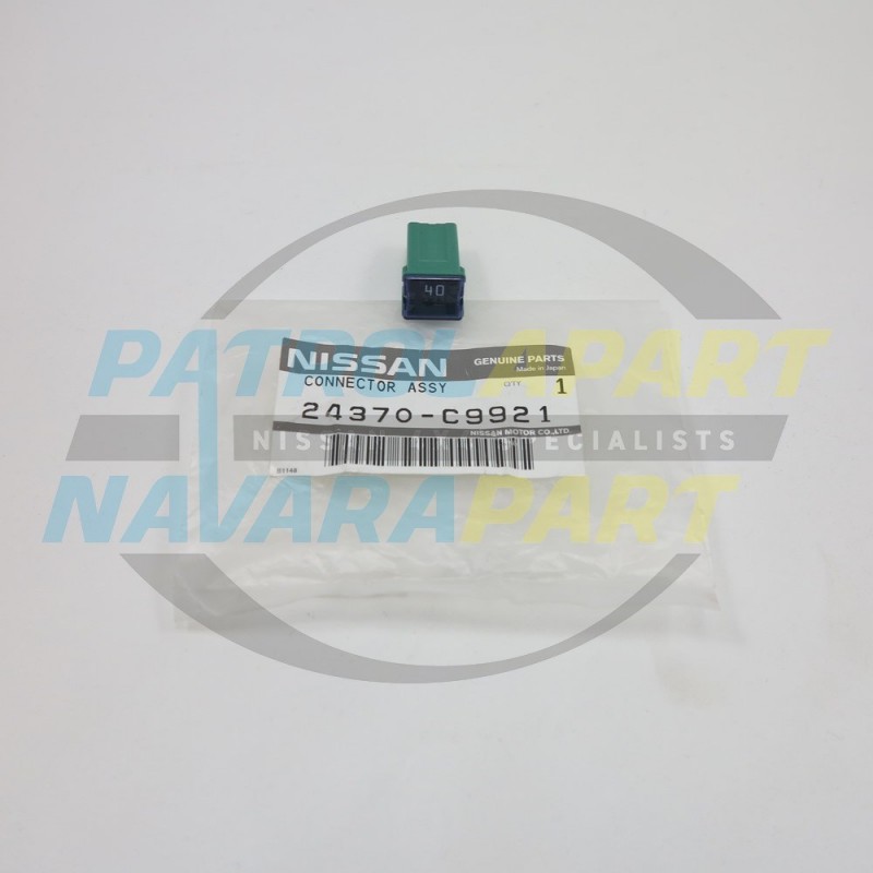 Genuine Nissan Navara D40 D22 D23 NP300 R51 Fuse Green 40A