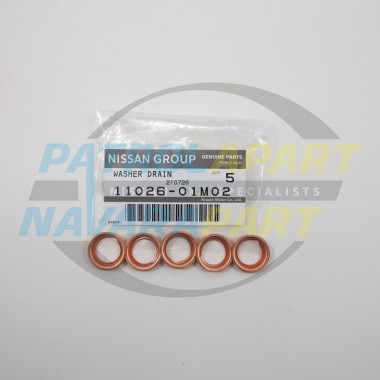 Nissan Navara / Pathfinder Genuine Small Sump Plug Washer SET
