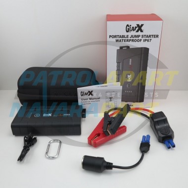 GearX Portable Jump Start Kit 22,8000 mAh for 4x4, Car, Boat, Motorbike IP67 1000A