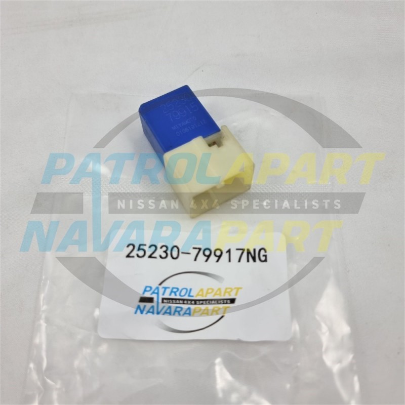 Blue 4 Pin Relay Suit Nissan Navara D22 D40 D23 NP300