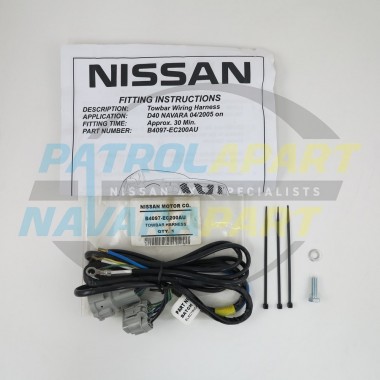 Genuine Nissan Navara Spanish D40 VSK Towbar Plug Harness Loom