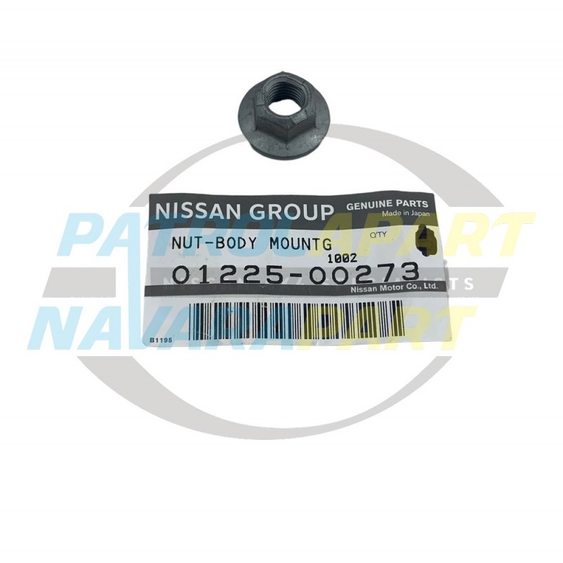 Genuine Nissan Navara D22 Body Mount Nut 08/2003 on