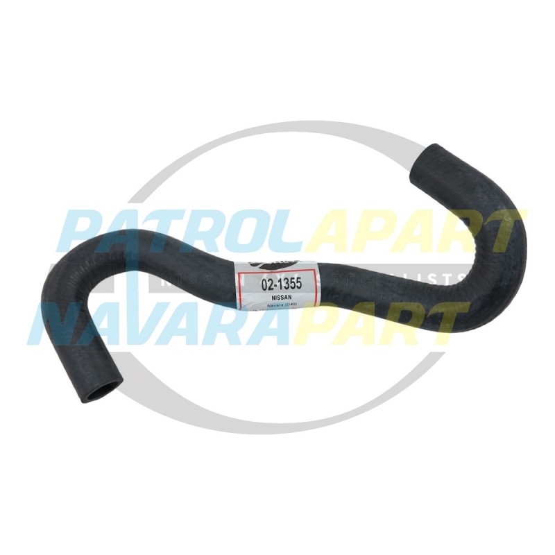 Heater Inlet Hose - Nissan Navara D40 R51 Spanish YD25 up to 2010