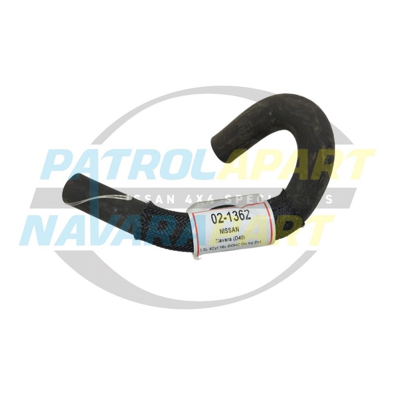 Bottom Oil Cooler Hose suits Nissan Navara D40 R51 Spanish S1 Thai YD25