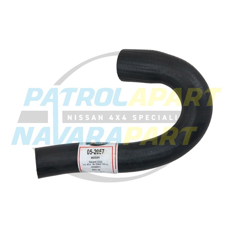 Upper Top Radiator Hose Gates suits Nissan Navara D22 ZD30 4x4