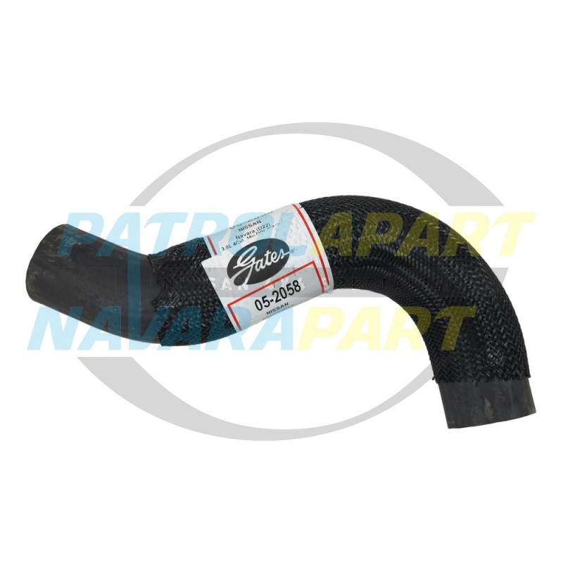 Lower Bottom Radiator Hose - Rad Side Gates suits Nissan Navara D22 ZD30