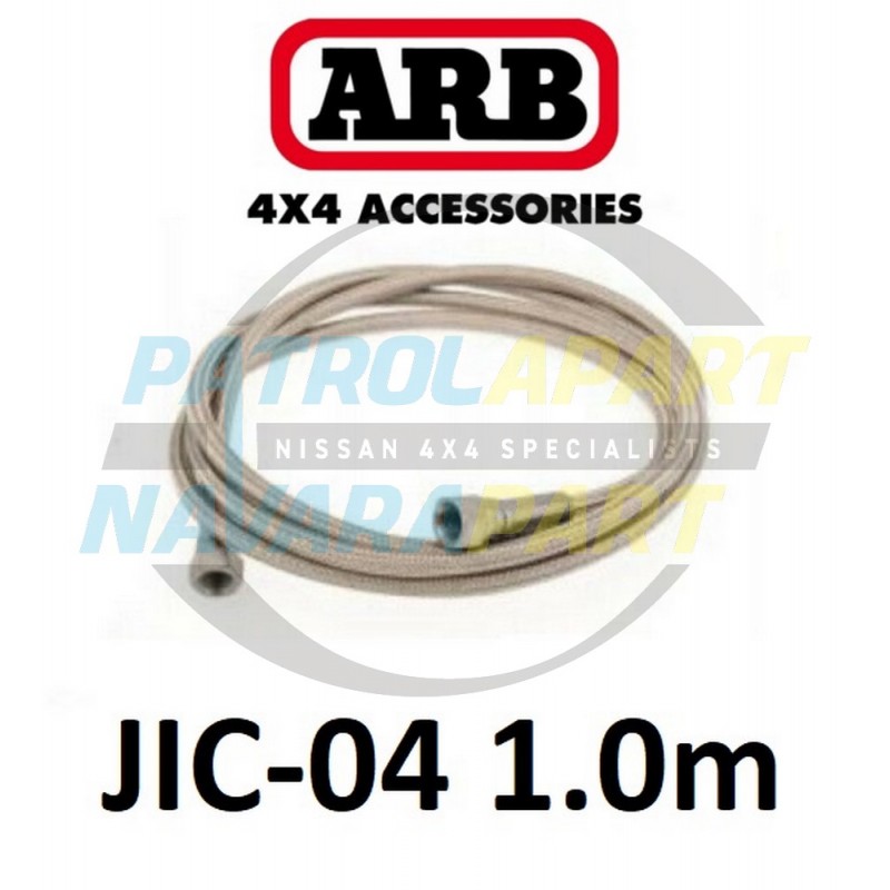 ARB Stainless Braided Air Hose 1.0m 1/4