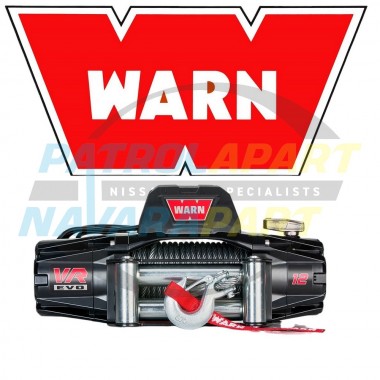 Warn VR EVO 12 Winch 26m Wire Rope IP68 2in1 Remote