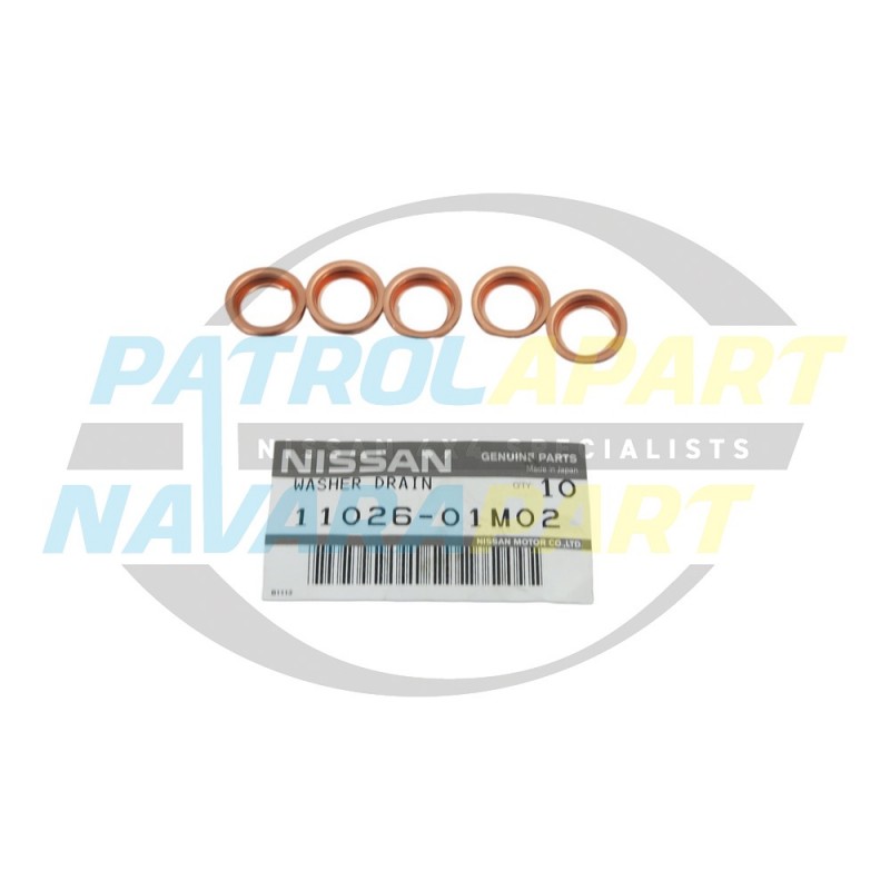 Nissan Navara / Pathfinder Genuine Small Sump Plug Washer SET