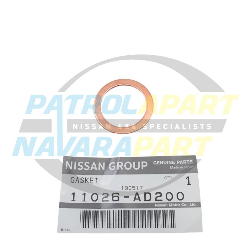 Genuine Nissan Navara D22 D40 R51 YD25 Sump Turbo Drain Washer Gasket