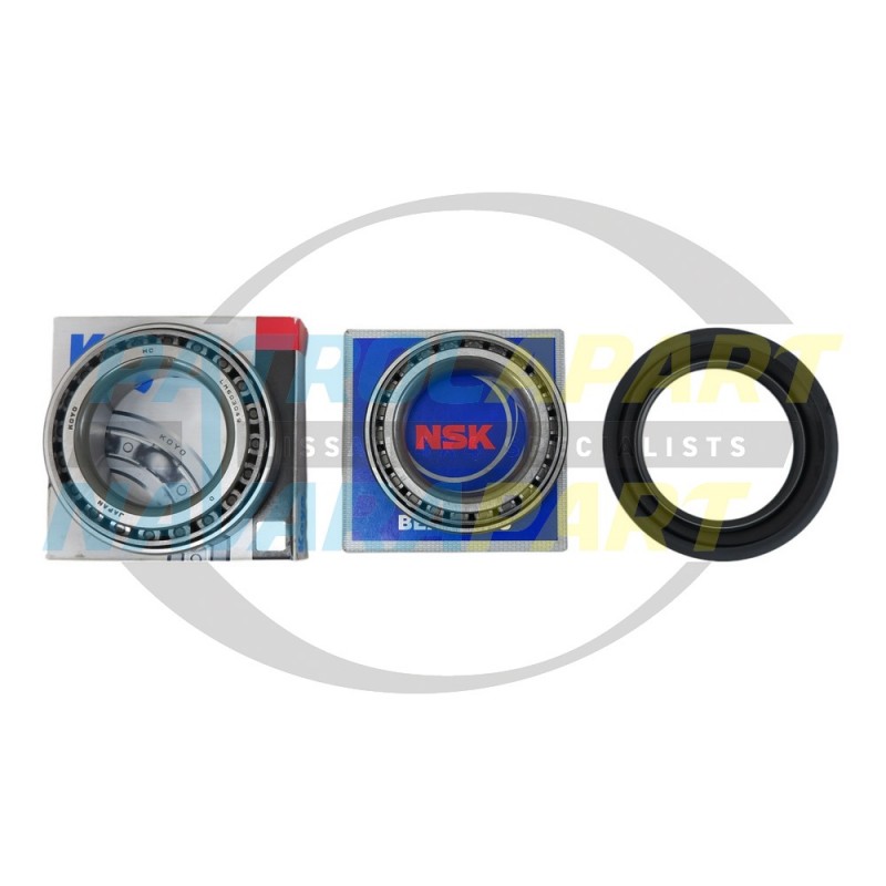 Front Wheel Bearing Kit Japanese Bearings suits Nissan Navara D21 D22 4WD