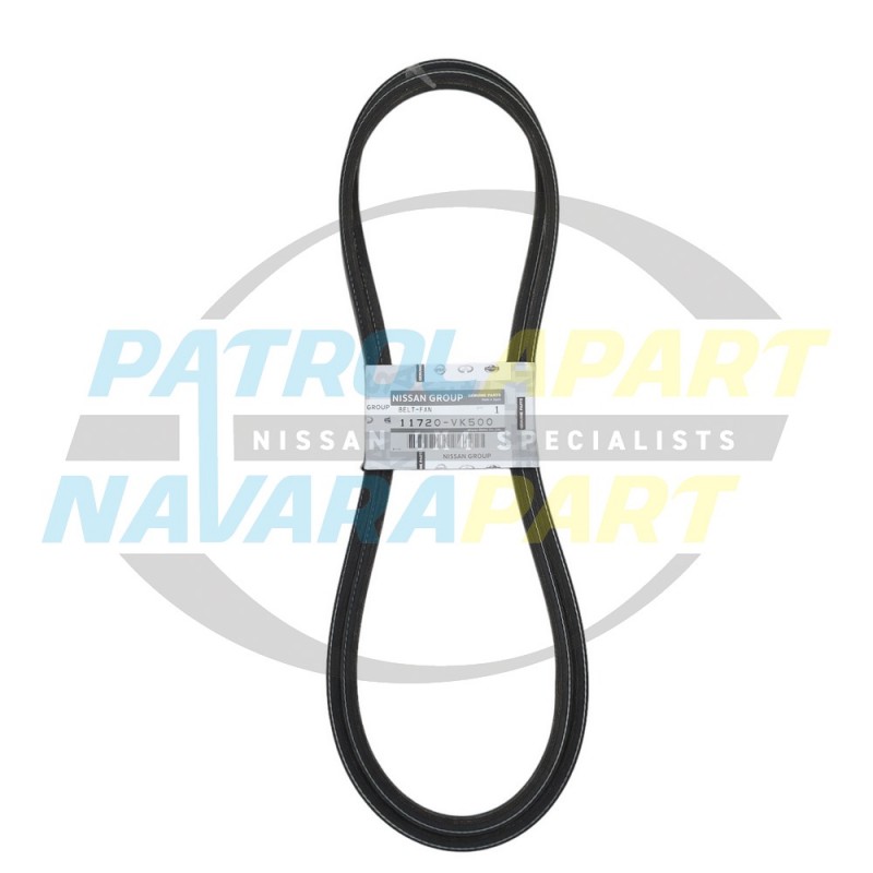 Genuine Nissan Navara D22 YD25 Alternator Belt Pair