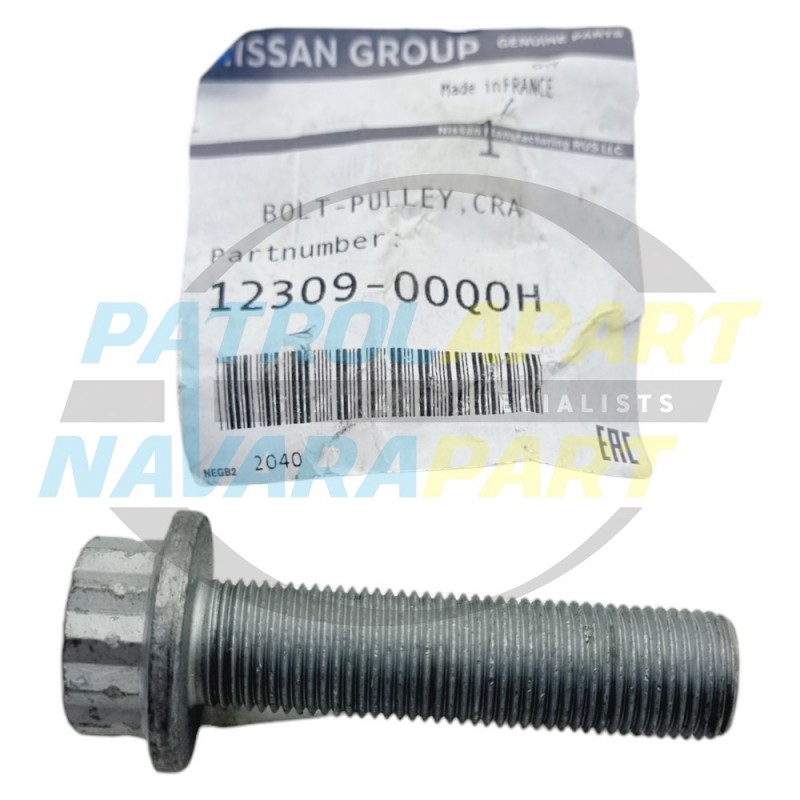 Genuine Nissan Navara D23 NP300 M9T 2.3L Diesel Harmonic Balancer Bolt