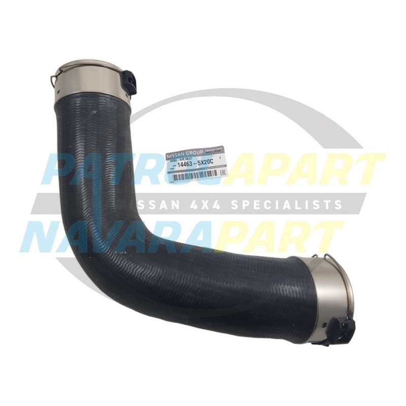 Genuine Nissan Navara D40 R51 V9X Intercooler Hose Closest to Turbo