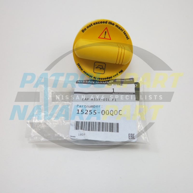 Genuine Nissan Navara Spanish D40 V9X Oil Filler Cap R51