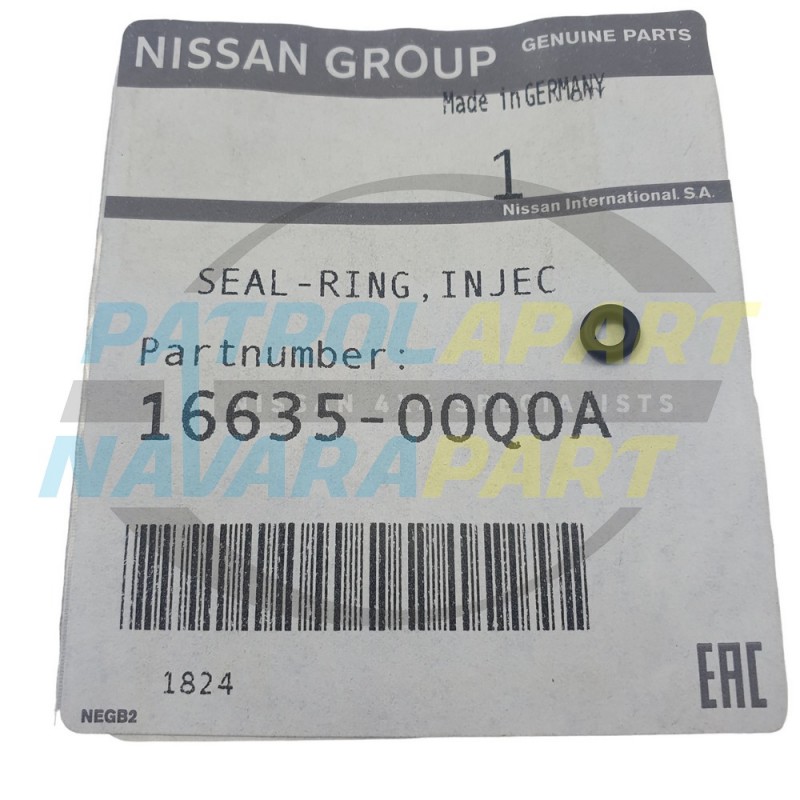 Genuine Nissan Navara D40 Pathfinder R51 V9X Injector Upper Oring