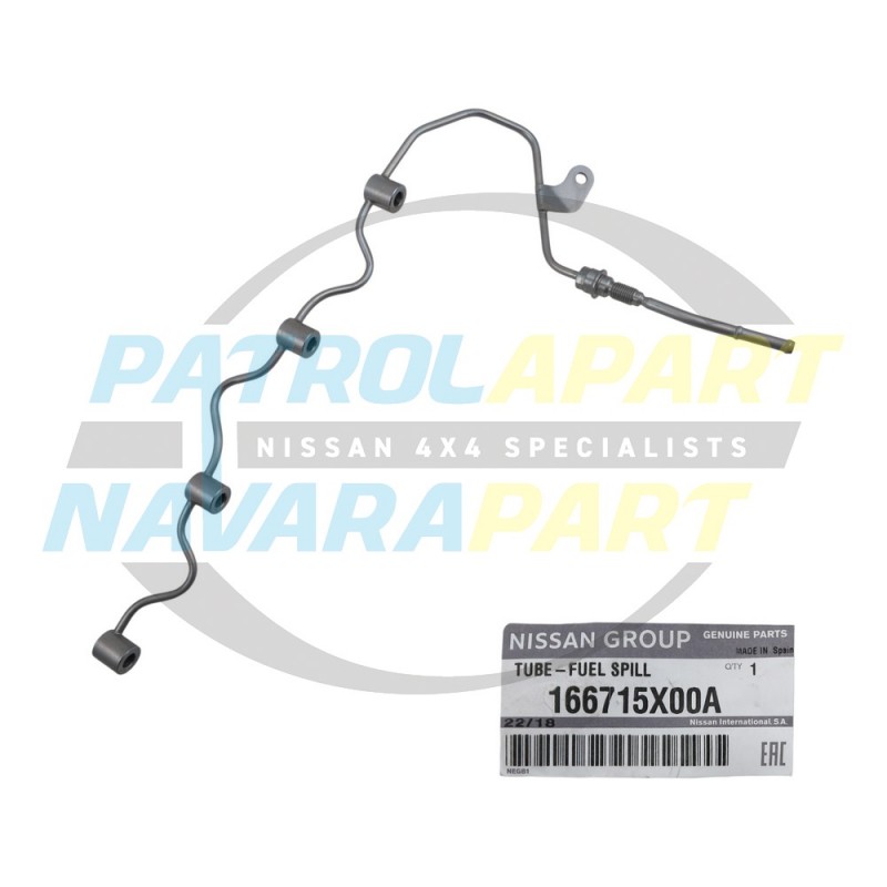 Genuine Nissan Navara D40 YD25 Injector Return Bleed Off Line After 01/2010