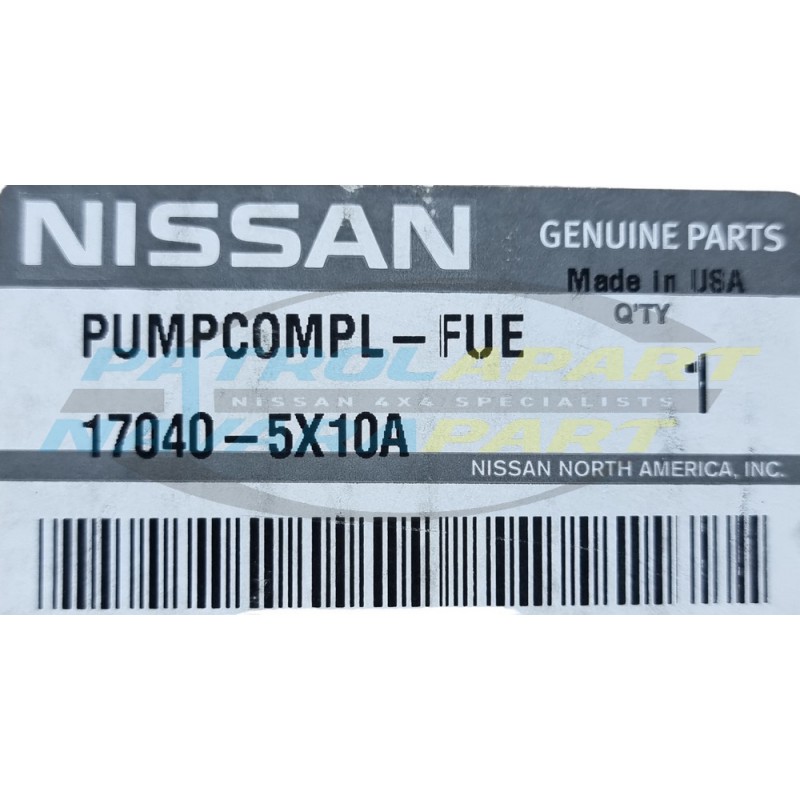 Genuine Nissan Navara D40 VQ40 4.0L Petrol Fuel Sender & Pump