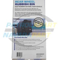 Rear Wheel Rubbish Bin NEW MODEL - suits Nissan Patrol GQ GU Y62 Toyota
