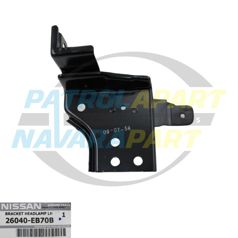 Genuine Nissan Navara Thai D40T Headlight Bracket Left Hand