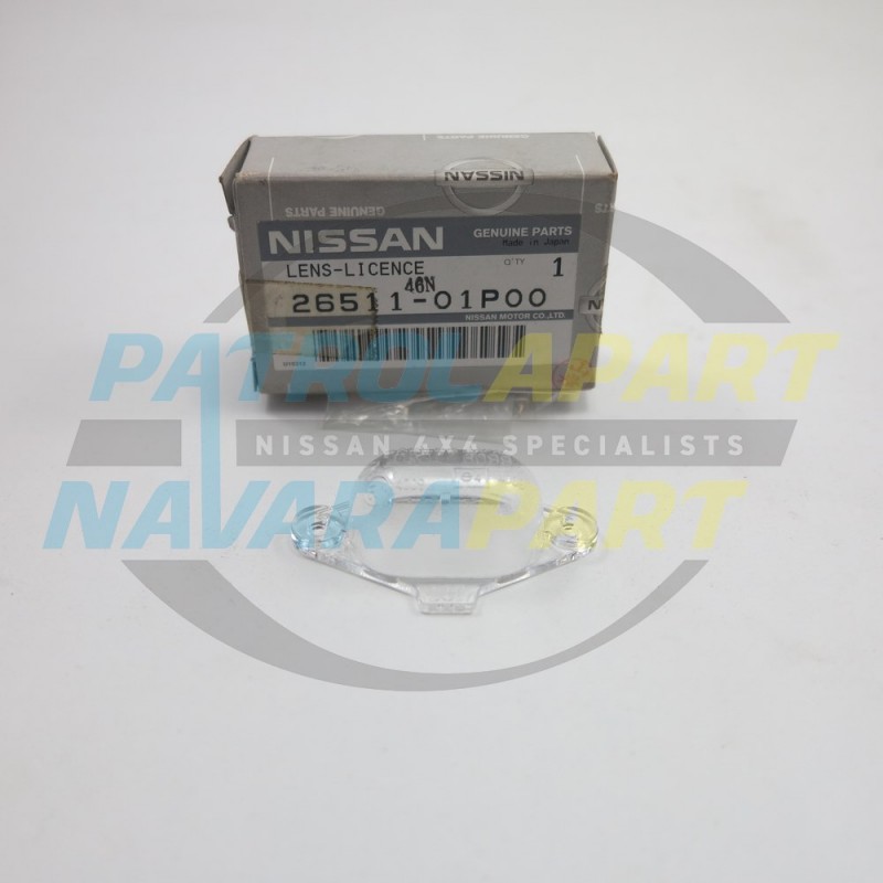 Genuine Nissan Navara Thai D40 D22 License Plate Light Lens