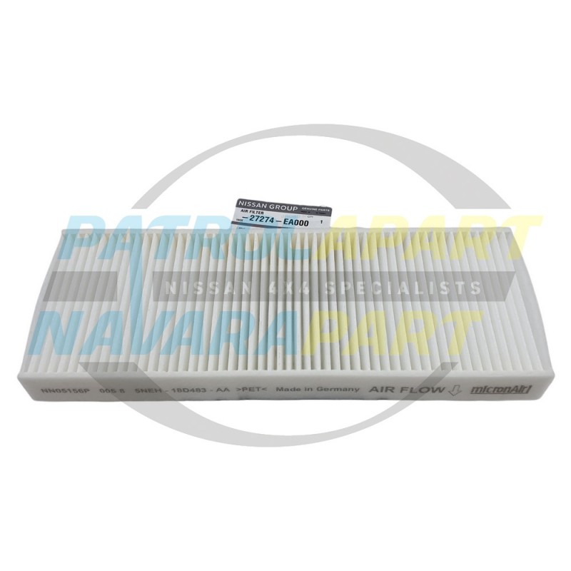 Genuine Nissan Navara D40 Spanish VSK YD25 Cabin Pollen Air Filter R51