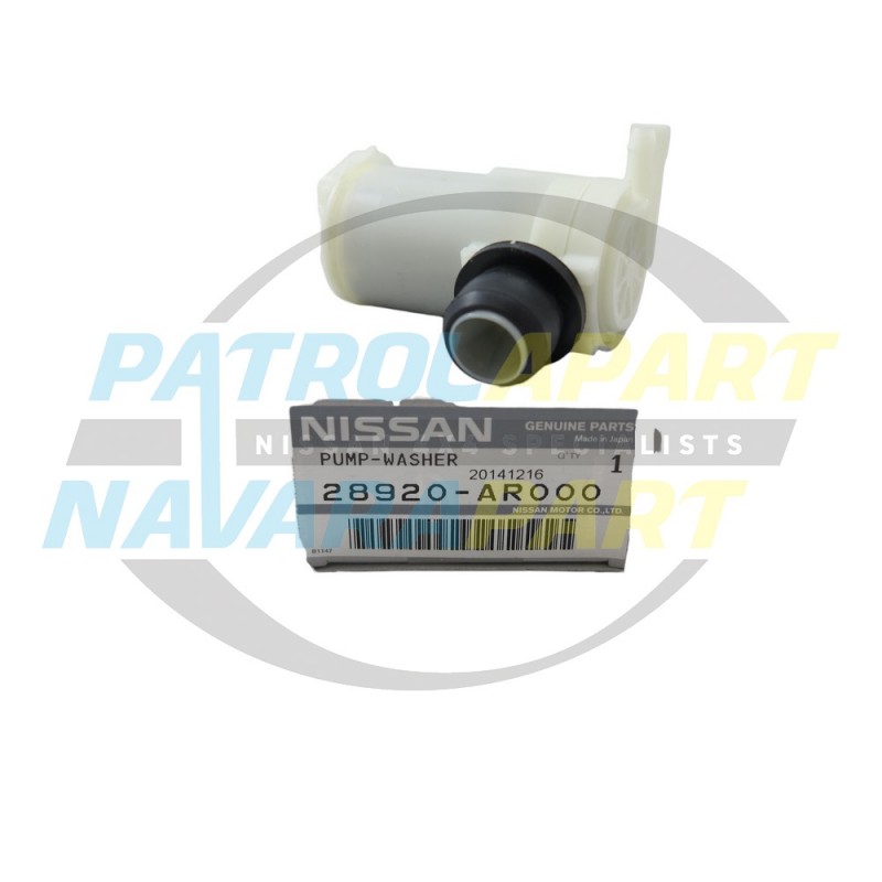 Genuine Nissan Navara D22 Front Windscreen Washer Pump Motor 2001 onward