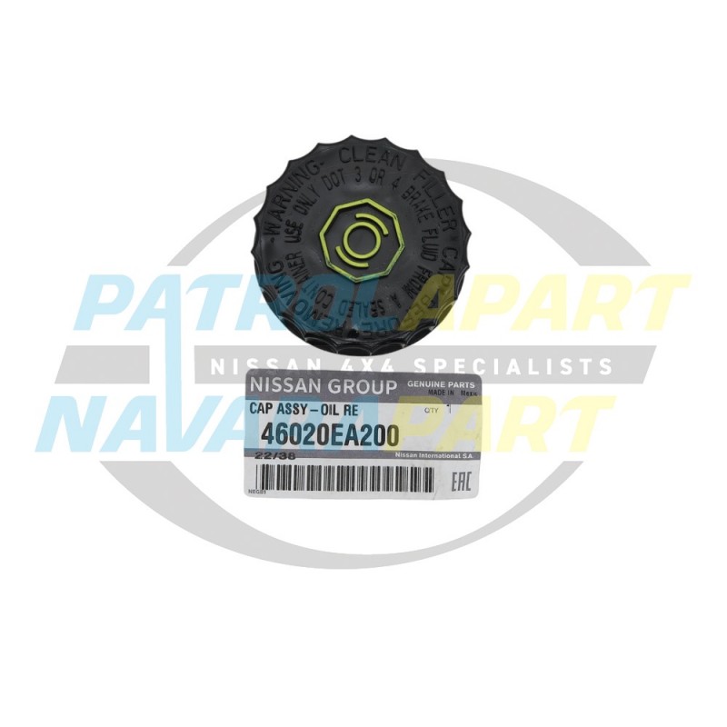 Genuine Nissan Brake Master Reservoir Cap Navara D40 Pathfinder R51